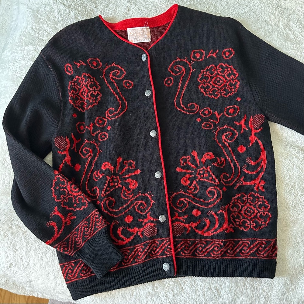 Vintage Pendleton 100% Wool Cardigan sz L